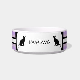 Personalisierbare Katzenfutterschale in weißem HAM Napf