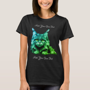 Personalisierbare Niedliche Kitty Maine Coon Cat T-Shirt