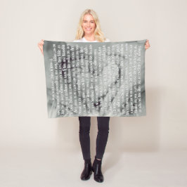 Personalisierbare Schrift Fleecedecke