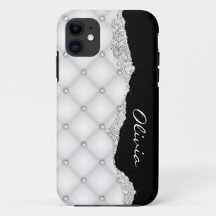 Personalisierbare Siver Imitate Diamant Cristals g Case-Mate iPhone Hülle