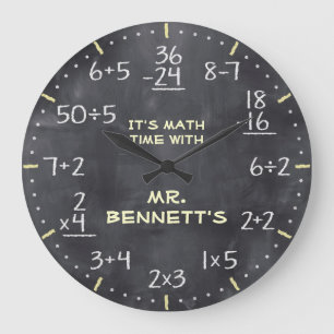 Personalisierbare Uhr mit mathematischen Gleichung