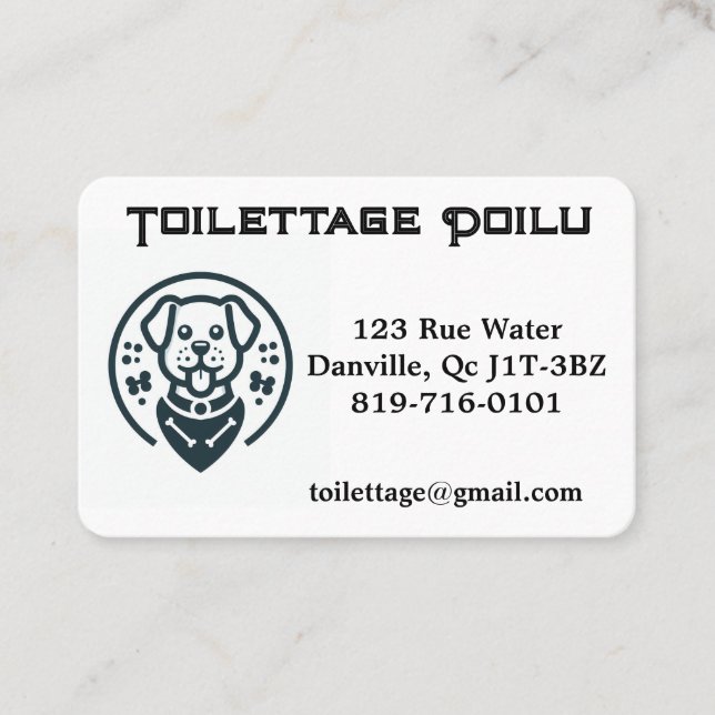 Personalisierbare Visitenkarte (Vorderseite)