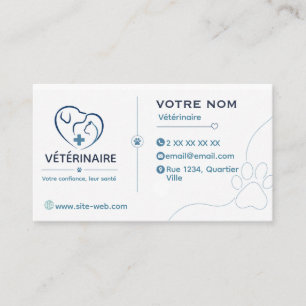 Personalisierbare Visitenkarte für Tierärzte