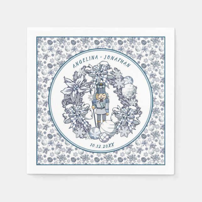 Personalisierbare Weihnachtsfeier Serviette (Vorderseite)