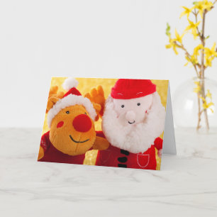 PERSONALISIERBARE WEIHNACHTSKARTE SANTA XMAS RUDOL KARTE