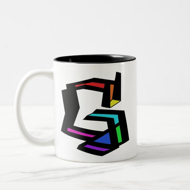 Personalisierbarer Anfangsbuchstabe G Tasse (Links)