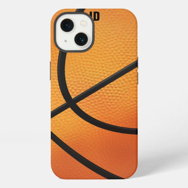 Personalisierbarer Basketball iPhone Hülle (Rückseite)