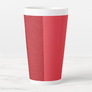 Personalisierbarer Dual-Tomatenrot-Latte-Mug Milchtasse