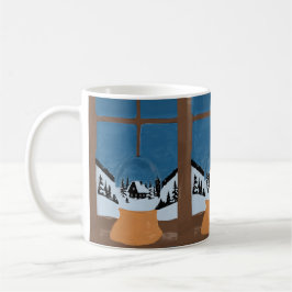 Personalisierbarer Klassischer Winter-Schneekugelm Kaffeetasse