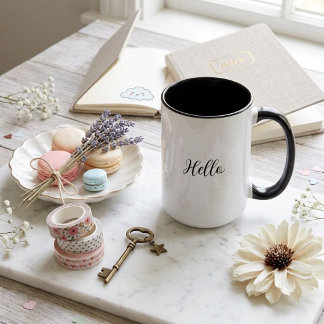 Personalisierbarer Name und Message-Kaffeebecher Tasse