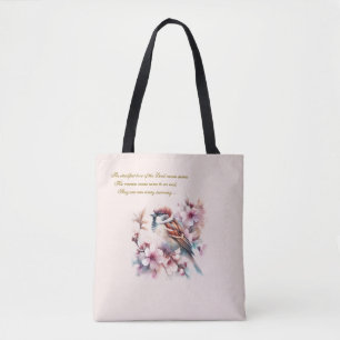 Personalisierbarer Spatz Bibelvers Blush Pink