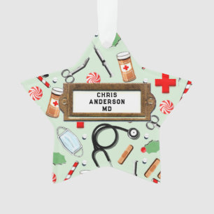 Personalisierbares Arzt-Feiertagsgeschenk Ornament