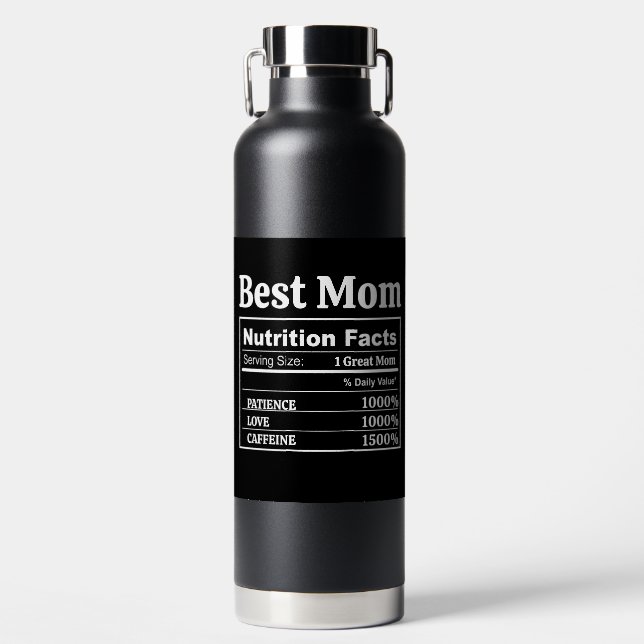 Personalisierbares Beste-Mama Muttertags Geburtsta Trinkflasche (Vorderseite)