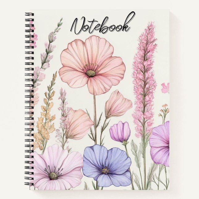 Personalisierbares Cottagecore-Kunstdesign  Notizbuch (Vorderseite)