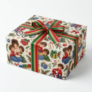 Personalisierbares "Der Weihnachtsruf" Geschenkpap Geschenkpapier