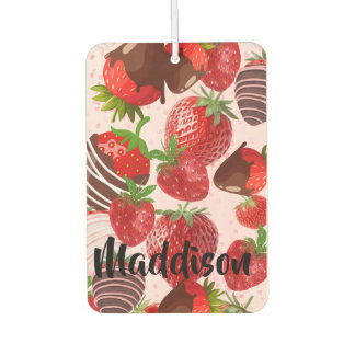 Personalisierbares Erdbeerdesign Air Freshener Autolufterfrischer
