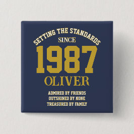 Personalisierbares Geburtstagsgeschenk Button