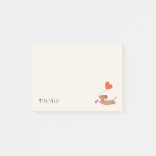 Personalisierbares Geburtstagsgeschenk für Dachshu Post-it Klebezettel