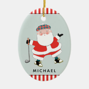 Personalisierbares Golf-Sammelkeramik-Ornament Keramik Ornament