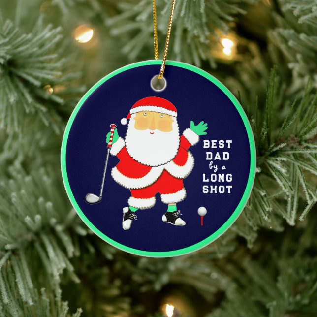 Personalisierbares Golf-Sammelobjekt Keramik Ornament (Baum)
