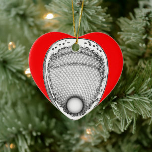 Personalisierbares Lacrosse-Torhüter-Sammelobjekt Keramik Ornament