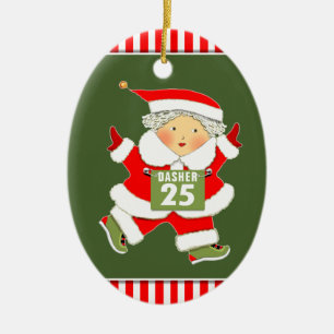 Personalisierbares Läufer-Sammelobjekt Keramik Ornament