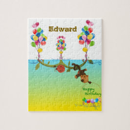 Personalisierbares Puzzle Geburtstag Thema