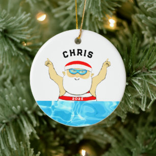 personalisierbares Schwimm-Sammelobjekt Keramik Ornament