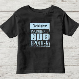 Personalisiere den großen Bruder blau Kleinkind T-shirt