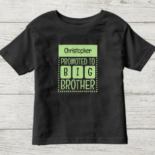 Personalisiere den großen Bruder Grün Kleinkind T-shirt