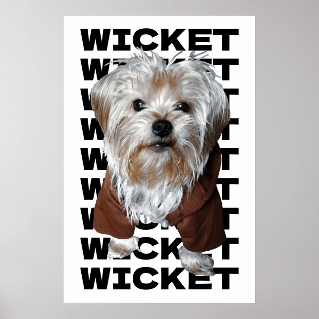 Personalisiere es! FOTO und Name der WEISSEN Unter Poster (Vorne)