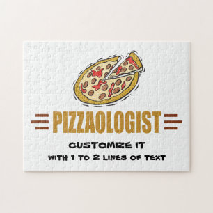 Personalisiere es! Funny Pizza Liebe Pizzaologe Puzzle