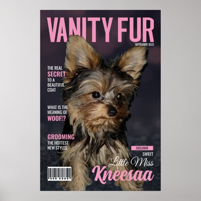 Personalisiere es! VF Girly Pink Mag Cover Poster (Vorne)