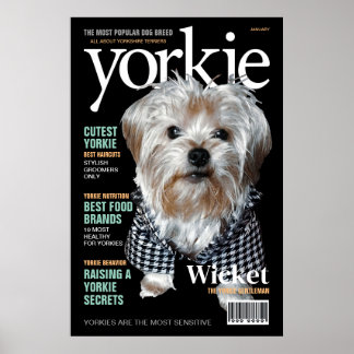 Personalisiere es! Yorkie Mag Poster