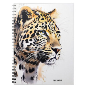PERSONALISIERE Leopard Notizbuch Journal Notizblock