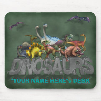 "Personalisiere mich!" Dinosaurier Mousepad