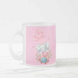 Personalisiere | Niedlich Pink Elephant Tasse