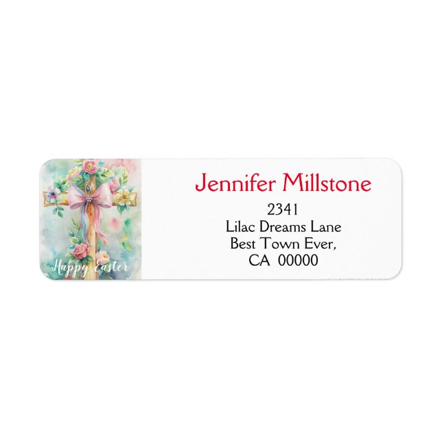 Personalisiere. Osterkirchenkreuz. Labels (Vorne)