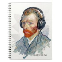 PERSONALISIERE Rocking Vincent Portrait Notizbuch