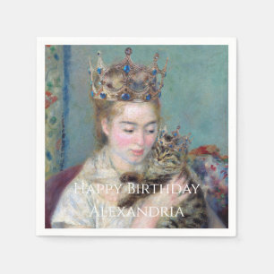 PERSONALISIERE The Prince and Me Happy Birthday Serviette