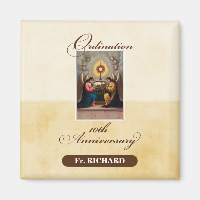 Personalisieren, 10. Ordination Anniversary Angels Magnet (Vorne)
