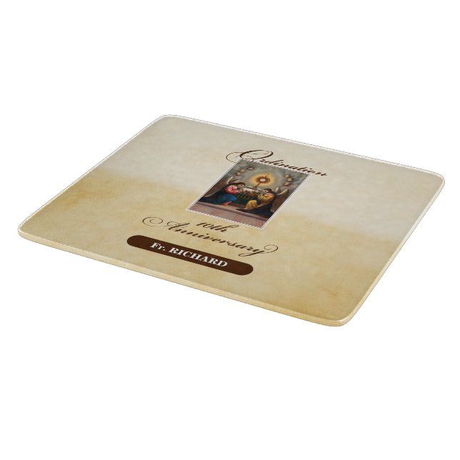 Personalisieren, 10. Ordination Anniversary Angels Schneidebrett (Ecke)