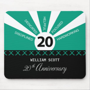 Personalisieren, 20. Jubiläum der Geschäftsmitarbe Mousepad