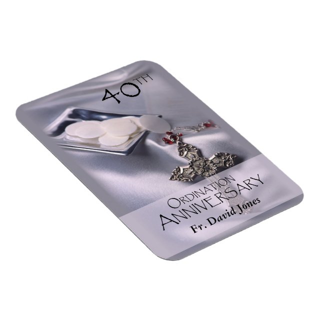 Personalisieren, 40. Ordination Jubiläum Glückwuns Magnet (Rechte Seite)