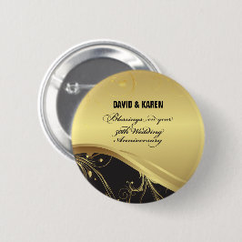 Personalisieren, 50. Hochzeit Jahrestag Religious Button
