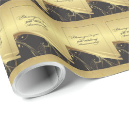 Personalisieren, 50. Hochzeit Jahrestag Religious Geschenkpapier