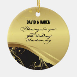 Personalisieren, 50. Hochzeit Jahrestag Religious Keramikornament