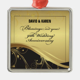 Personalisieren, 50. Hochzeit Jahrestag Religious Ornament Aus Metall