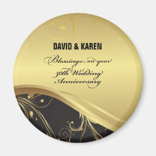 Personalisieren, 50. Hochzeitstag religiös Magnet