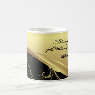 Personalisieren, 50. Hochzeitstag religiös Tasse